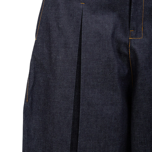 Sage Nation - Box Pleat Trouser Denim